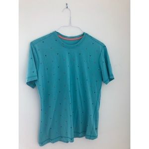Teal Lululemon shirt with Geometric Design